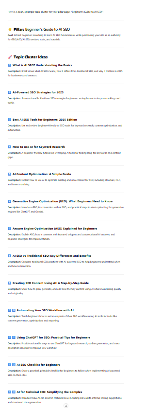 use chatgpt for SEO