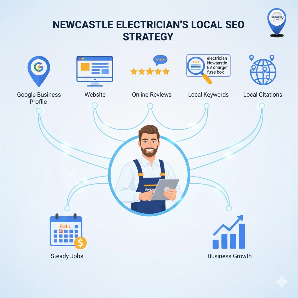 Newcastle Electrician Local SEO strategies